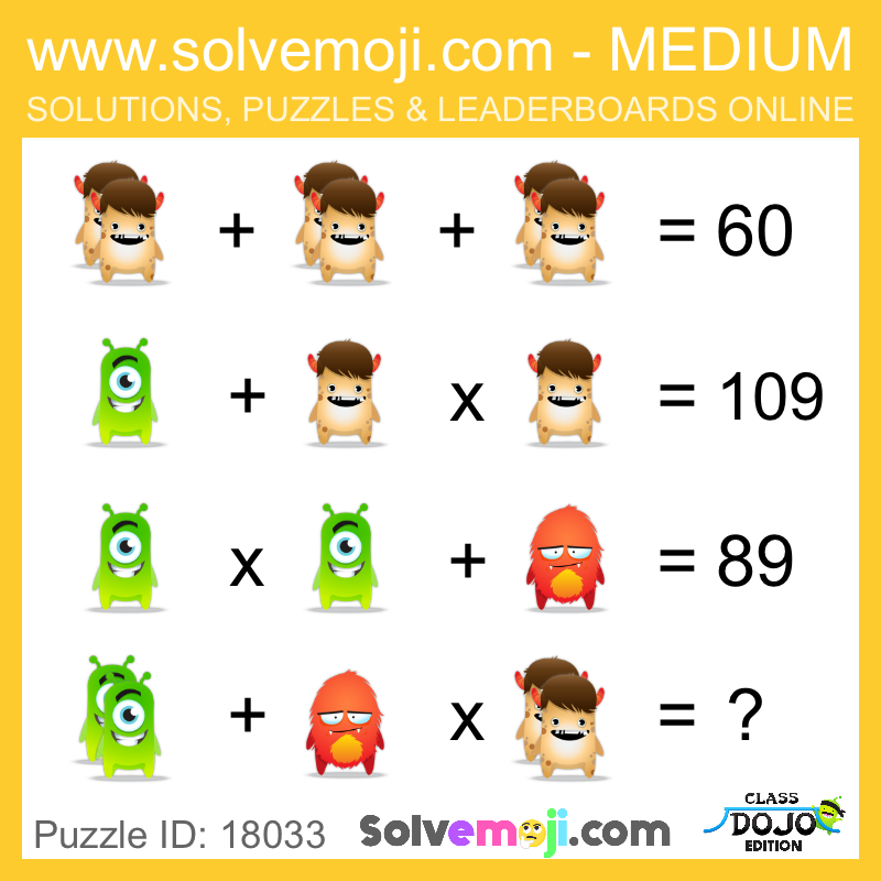 Solvemoji Emoji Math - New Puzzles