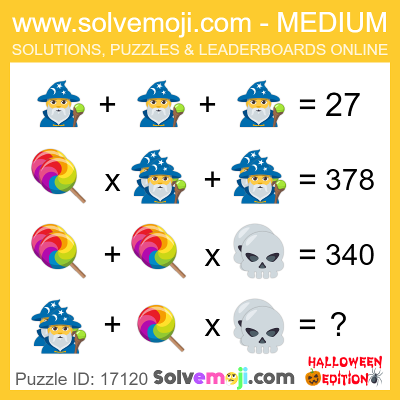 Solvemoji Emoji Math Puzzle 17120